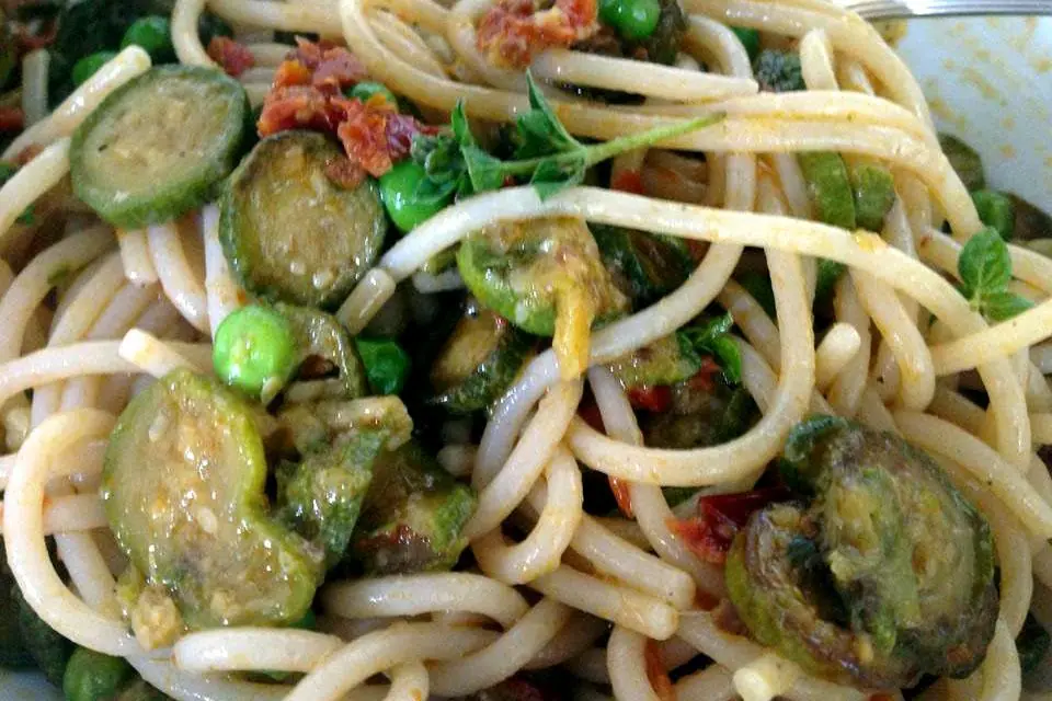 Della serie le ricette degli amici, Cappelli con verdure dell'orto, Monica Ranzi, Brescia