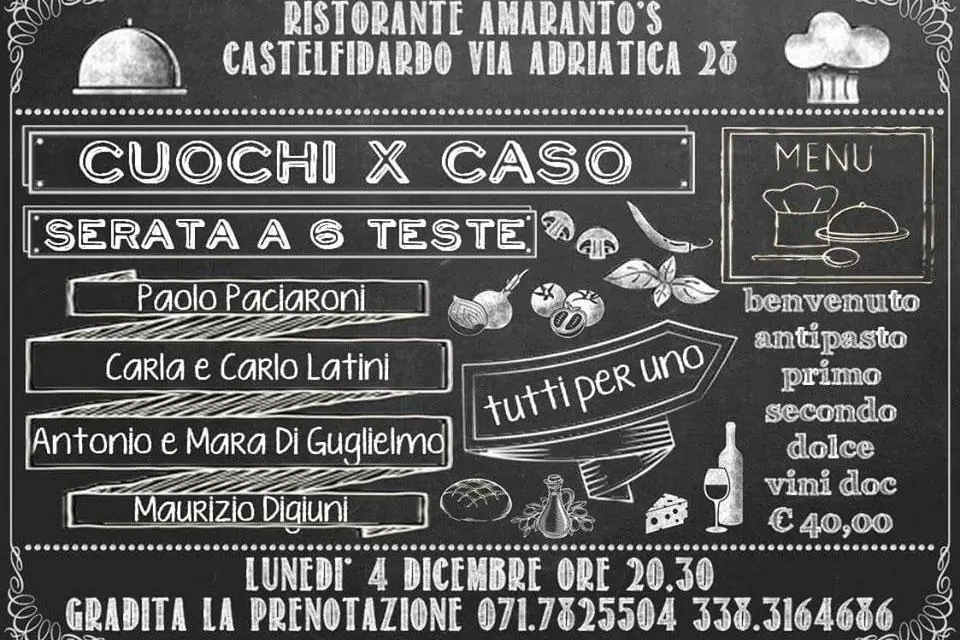 Stasera Cuochi per Caso, 6 teste a confronto cucinano insieme...