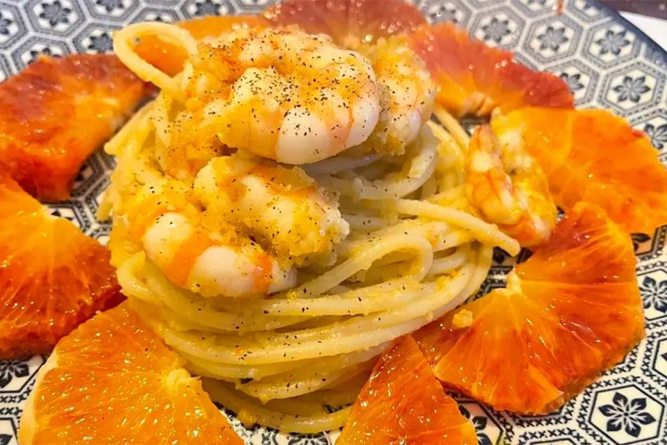 Mazzancolle arance e pangrattato per MomaDj