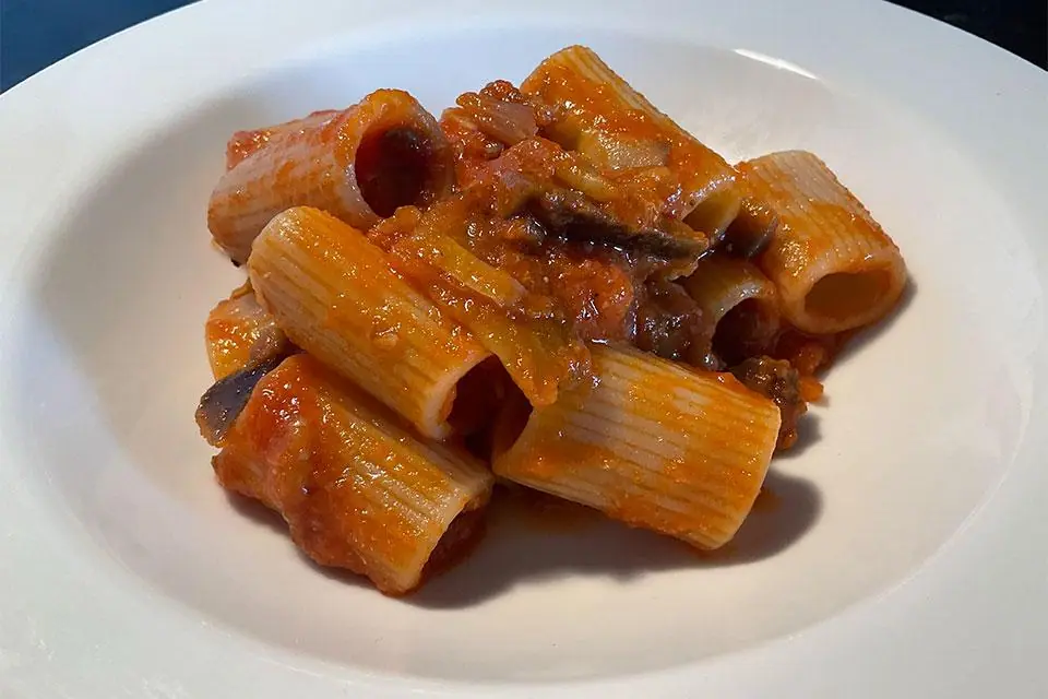 Rigatoni al ragù di melanzane
