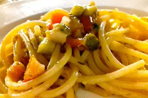 Spaghetti Cappelli e Pesce Azzurro, 8 Agosto al Gambero di Porto Sant'Elpidio
