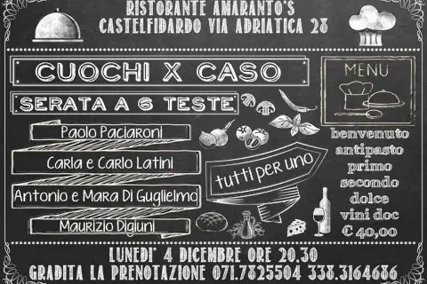 Stasera Cuochi per Caso, 6 teste a confronto cucinano insieme...