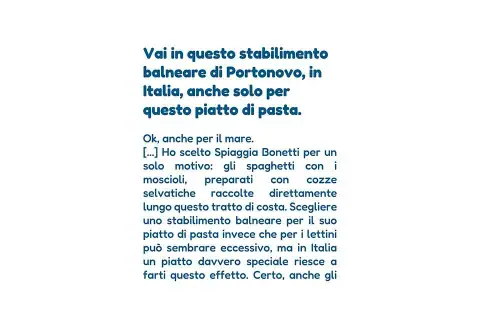 Da Spiaggia Bonetti e Forbes, grazie Jenn Rice