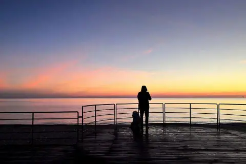 Lui e il cane...