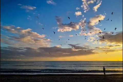 L'alba sull'Adriatico...